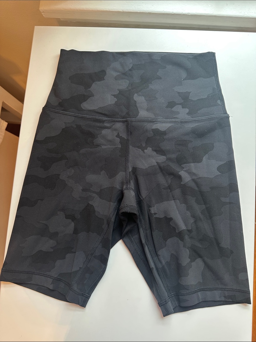 Lululemon Align Black Camo Bike Shorts
